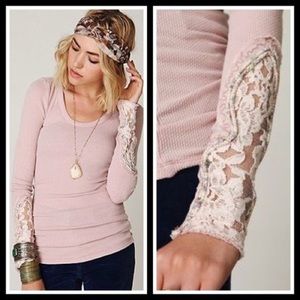 🌸Free People crafty cuff thermal-blush pink🌸